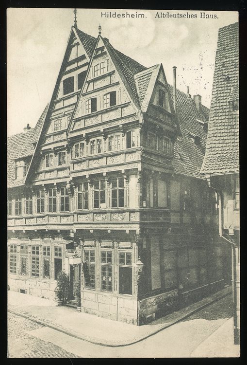 295582 Ak Altdt Haus Hildesheim Gelaufen 1913 Ebay